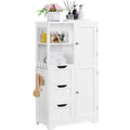 White 3 Drawer Wooden Bathroom Storage Cabinet M967968