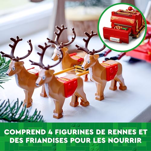LEGO Santa's Sleigh Building Toy Set with Santa Claus Figurine & Reindeer L7072