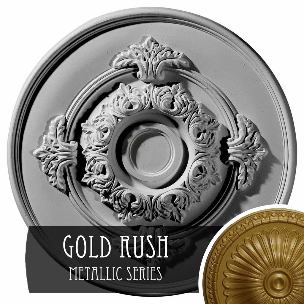 Hand-Painted Gold Ceiling Medallion S80981