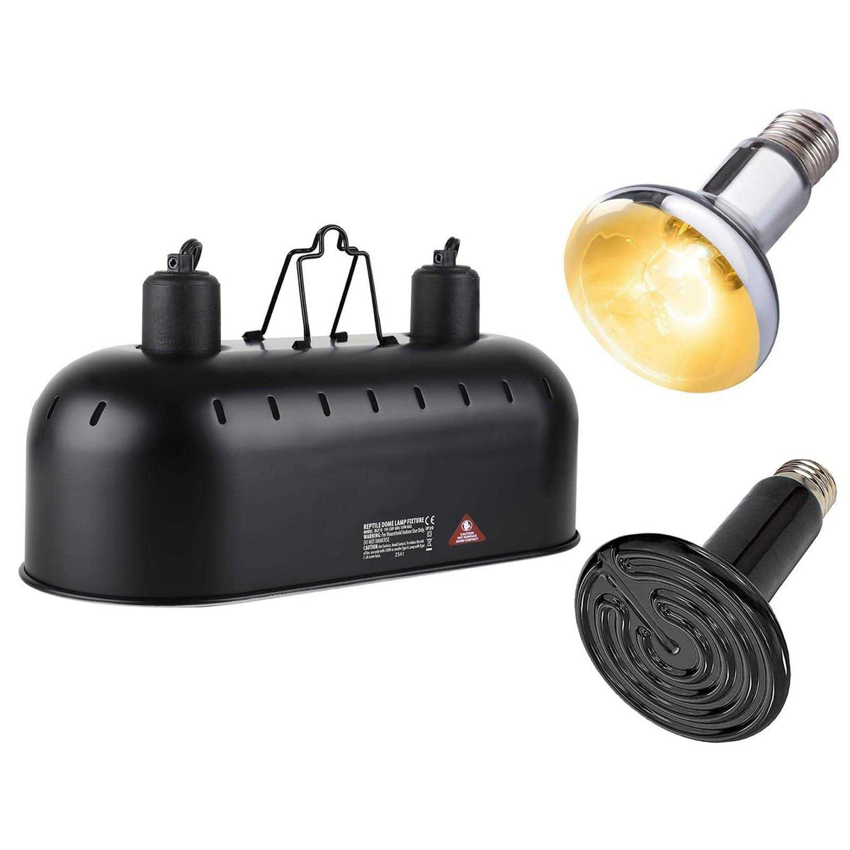 15inch Dual Reptile Light Fixture Max 150W L9416