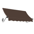 10.375 ft Fixed Awning Acrylic Fabric, Brown Z83331