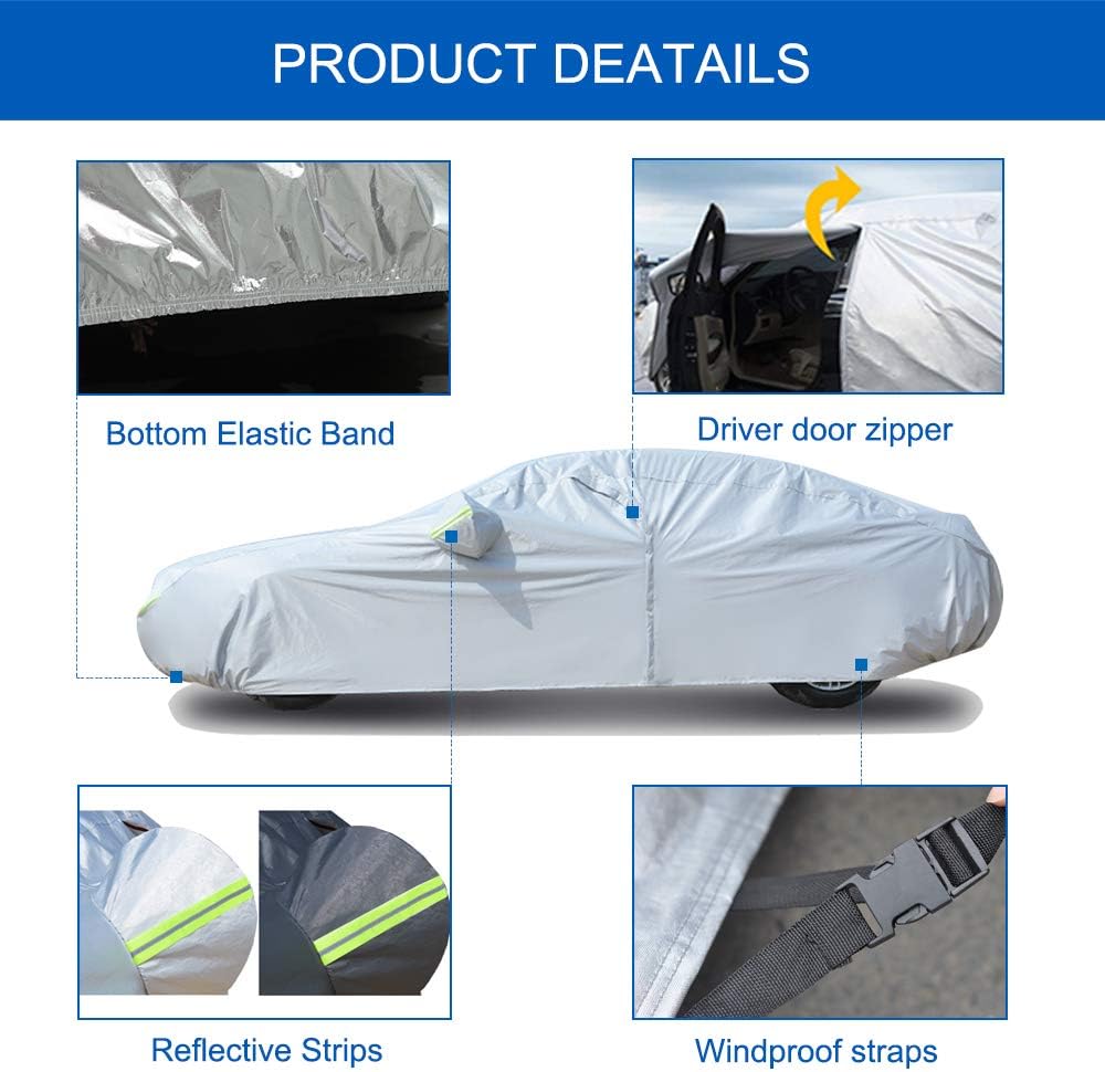 6 Layers SUV Car Cover with Zipper Door V77400