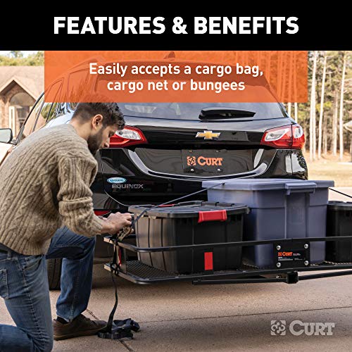 60 x 24-Inch Black Steel Cargo Carrier O89392