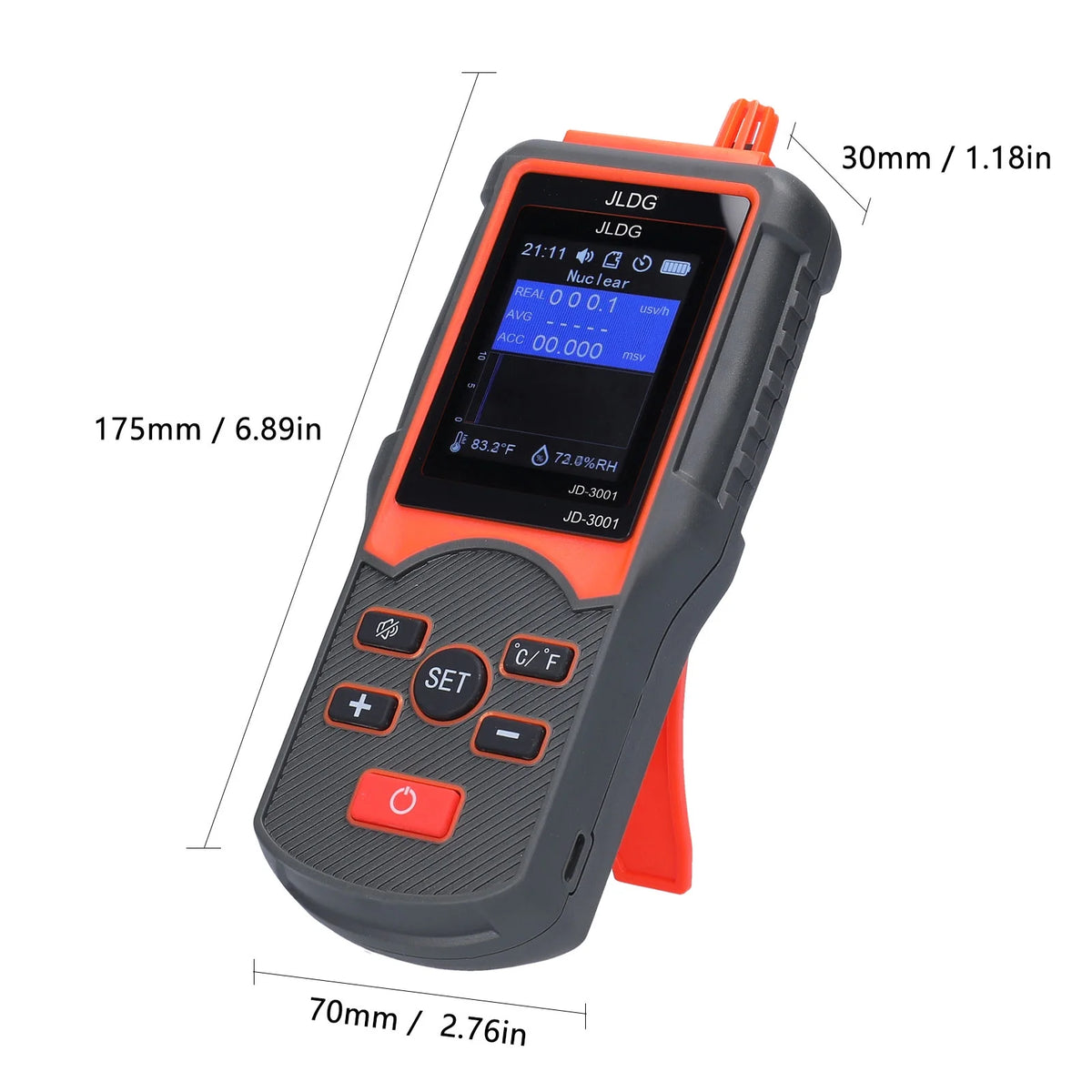 Multifunctional Geiger Counter and Electromagnetic Radiation Detector with Temperature and Humidity Measurement H145158
