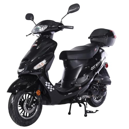 Black 50 Moped with 10" Aluminum Wheels I40847