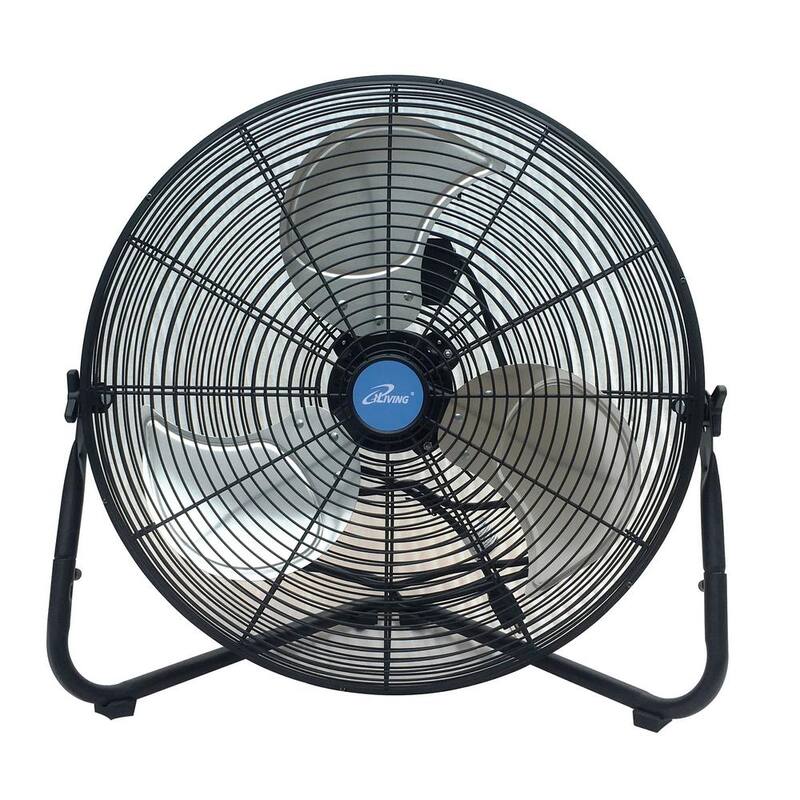 20 in. 3 Speeds High Velocity Floor or Wall Mount Fan, 5800 CFM, Black E7616