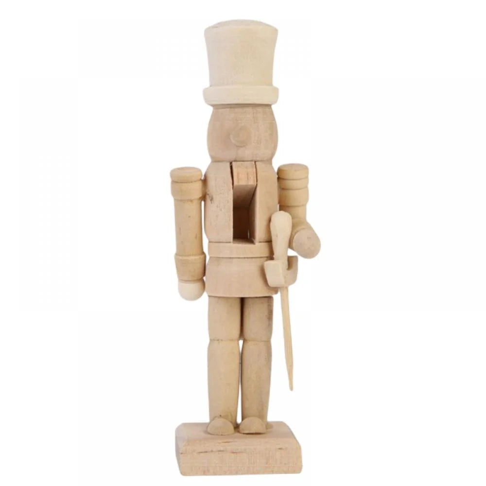 6 Set Unfinished Wooden Nutcracker Figures U826