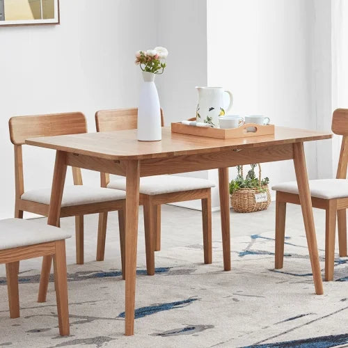 Solid Oak Telescopic Dining Table 1.2-1.6M C90282