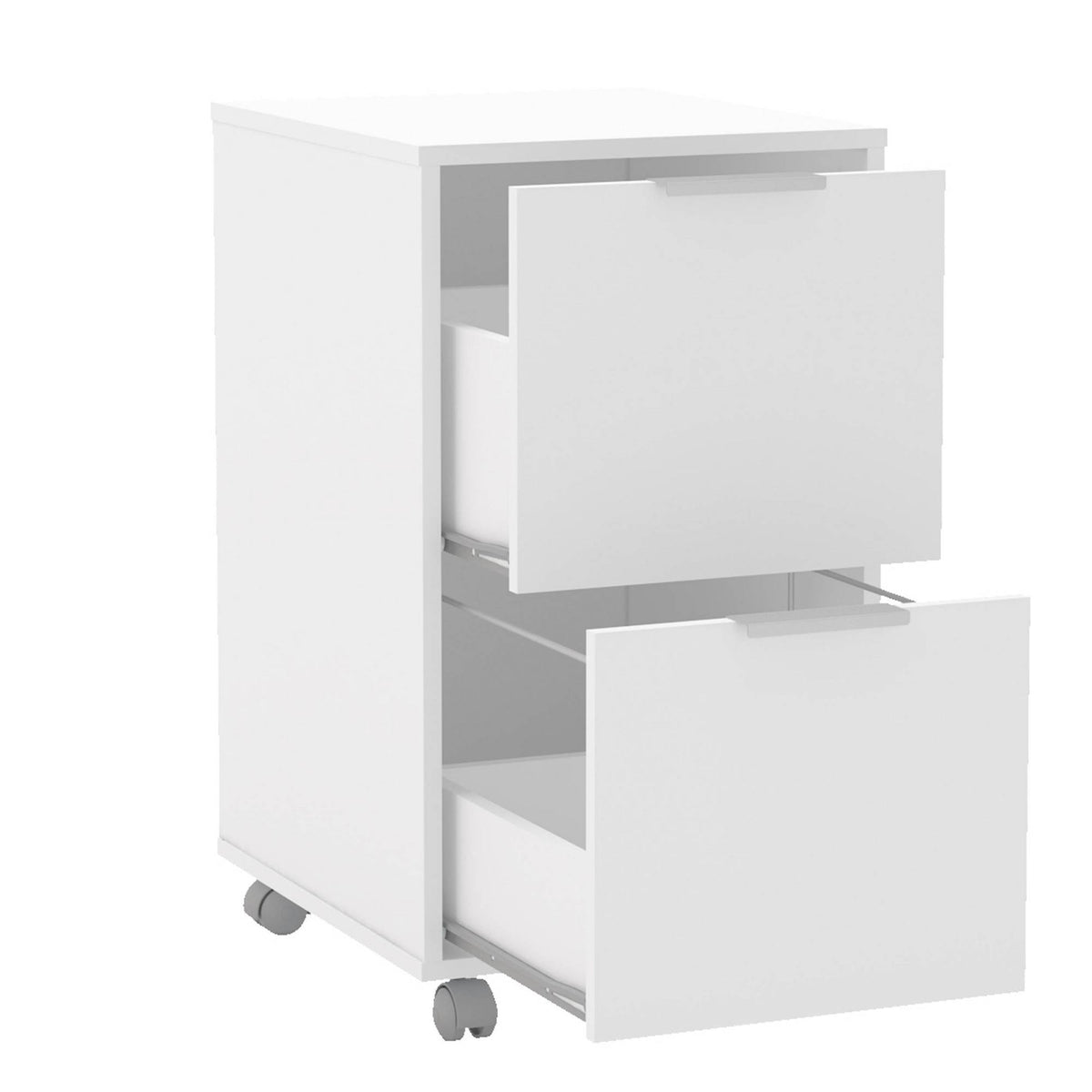 White 2 Drawer File Cabinet E77376