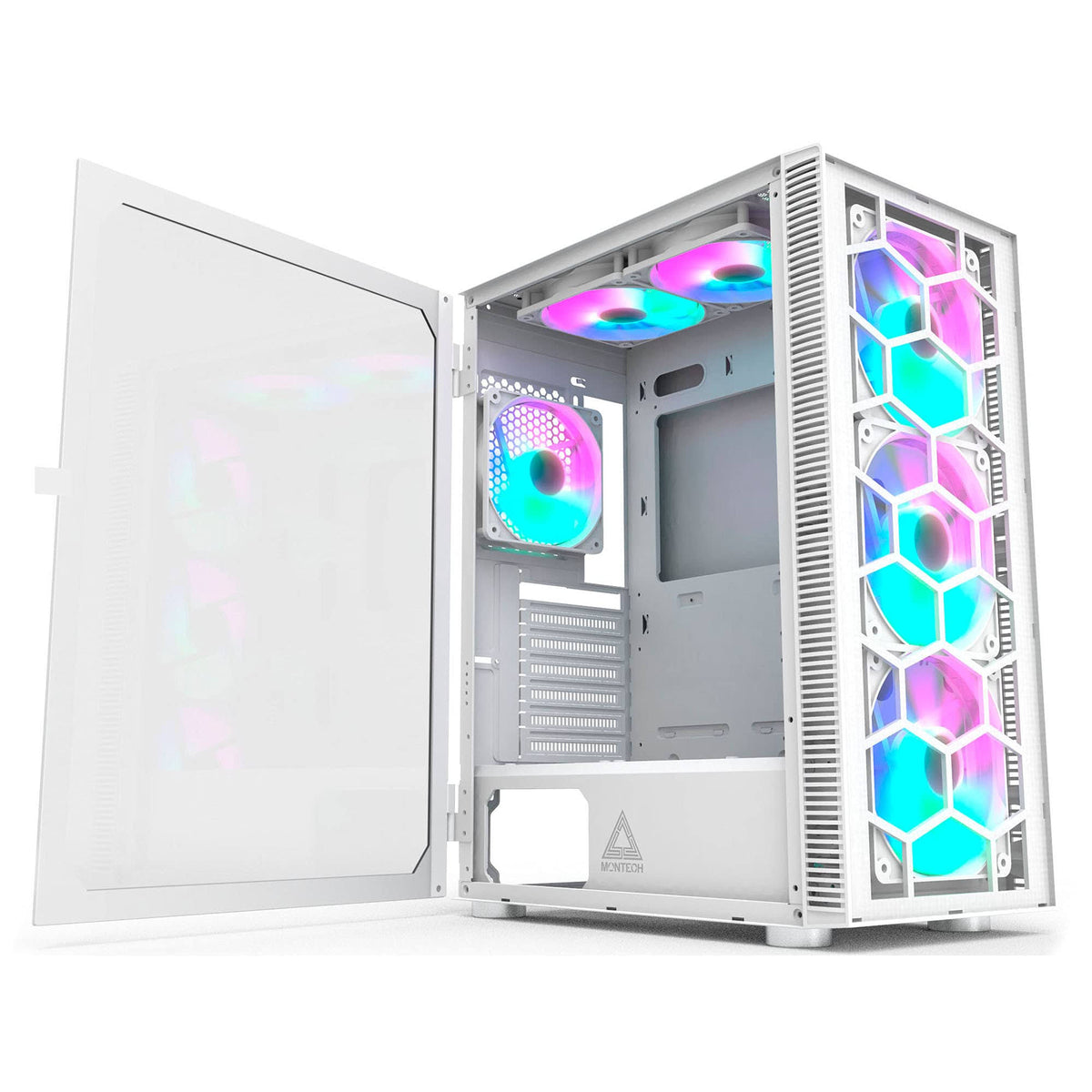 ATX Mid-Tower PC Gaming Case with Tempered Glass A43933