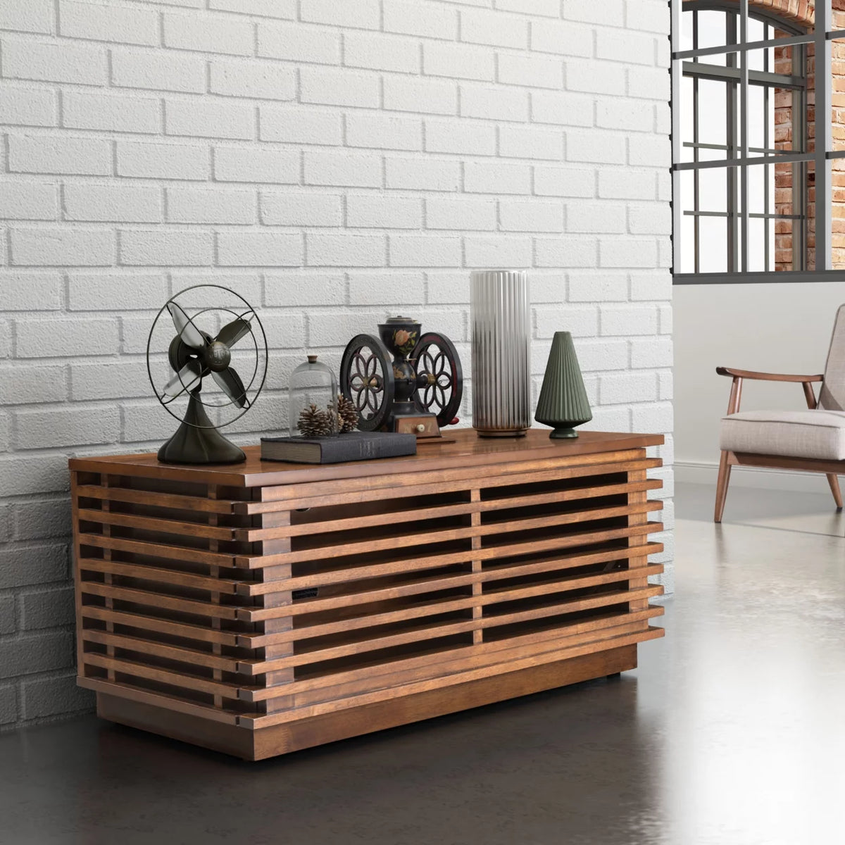 Walnut Entertainment Stand B877