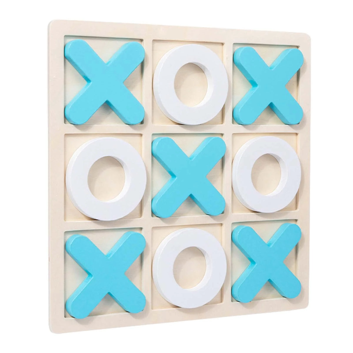 Wooden Tic Tac Toe Game 30x30x1.5cm W95798