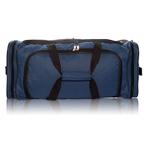 Gray and Black 25" Extra Large Travel Duffle Bag W91552