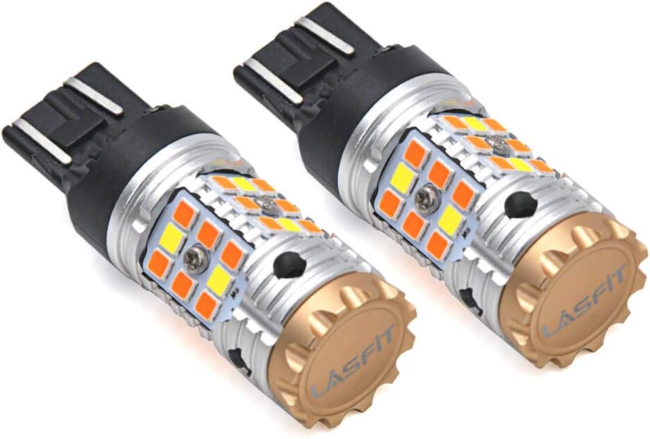 7443 Switchback LED Bulb 7444 7444NA Front Turn Signal Light White/Yellow Pack of 2 Z83297