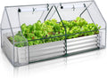 Galvanized Raised Garden Bed with Mesh Cover Greenhouse A978