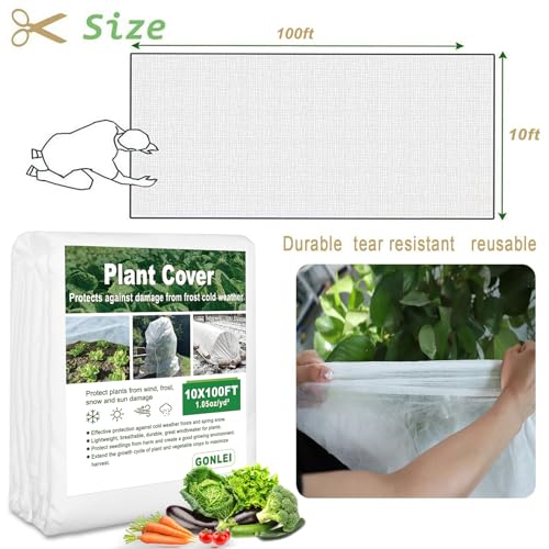 10x50ft 1.05 Oz/yd² Plant Frost Blanket P440