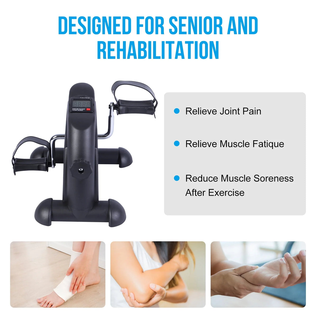 Mini Multi-Functional Stepper Exercise Bike with LCD Screen E768