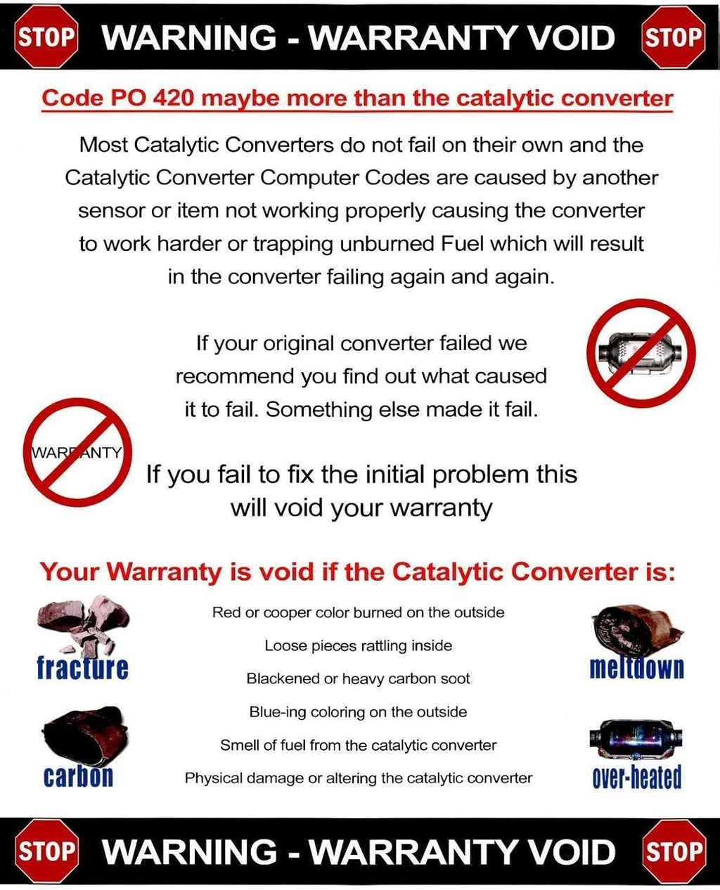 Catalytic Converters and Complete Muffler Exhaust System F664