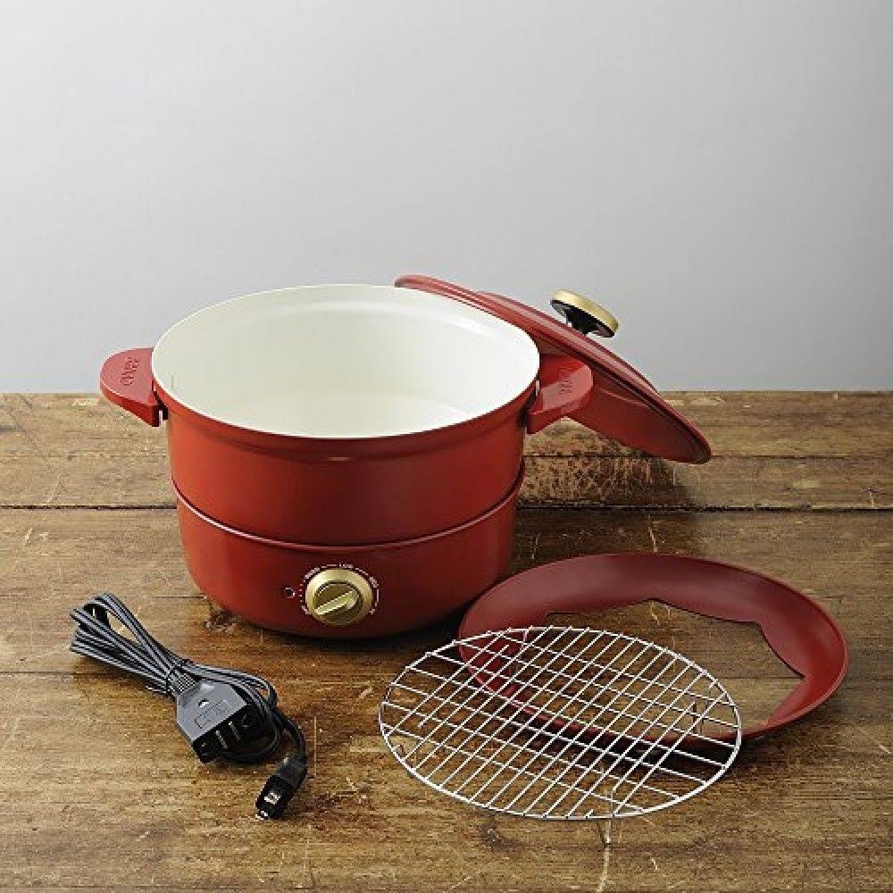 Red Electric Grill Pot B205