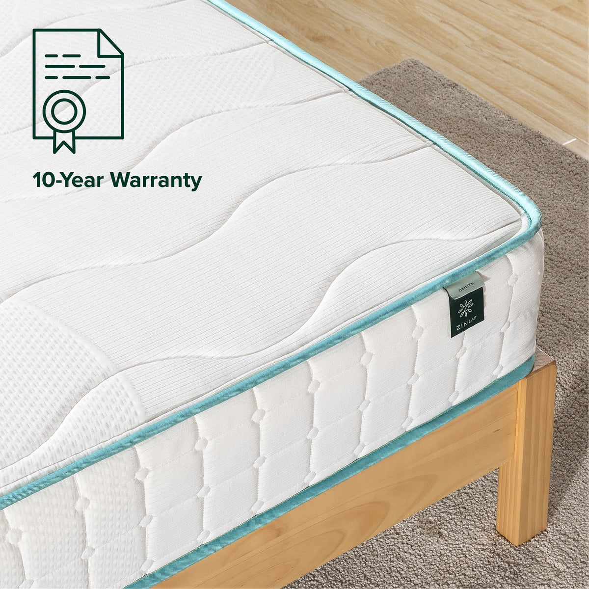 10 Tight Top Spring Mattress T258