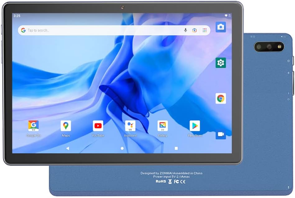 10 Inch 5G WiFi Tablet PC with Quad-Core Processor 4GB RAM 64GB ROM F284360