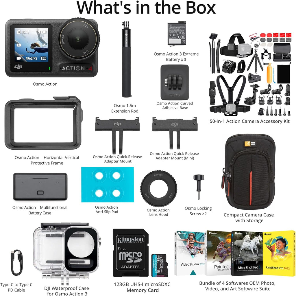 1/1.3 Sensor Waterproof Camera with 50 Piece Accessory Kit N8199