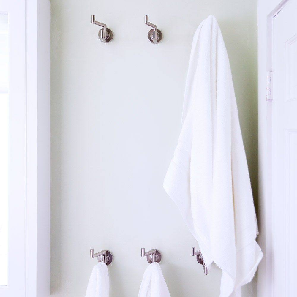 Brushed Nickel Double Robe Hook S414