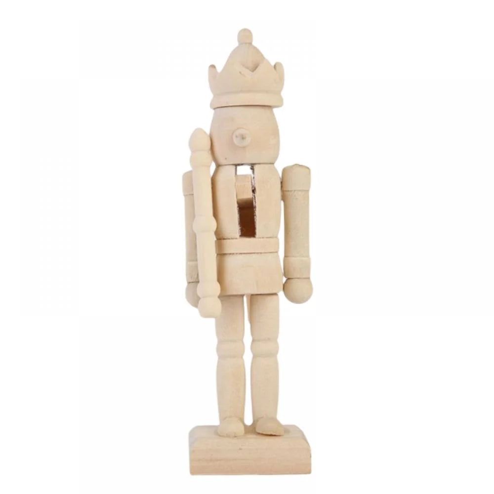 6 Set Unfinished Wooden Nutcracker Figures U826