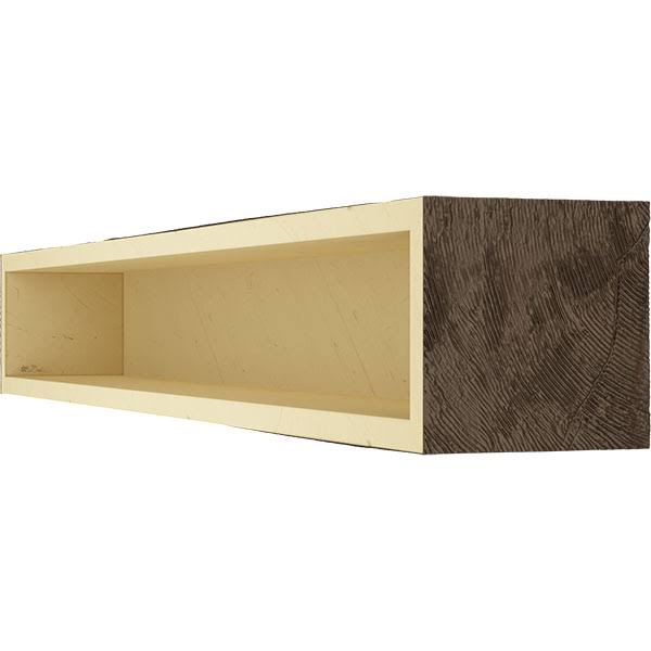 Rough Sawn Faux Wood Fireplace Mantel K600834
