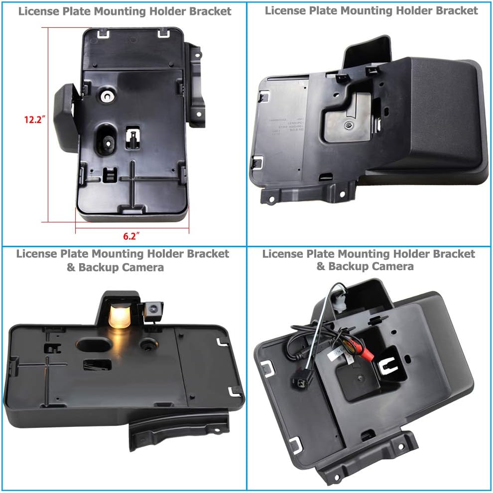 Rear License Plate Holder Frame Bracket & Backup Rear View Reverse Camera Q173