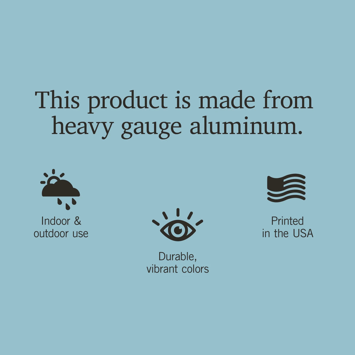 12x18 Aluminum Metal Sign Decor E466409