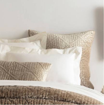 Euro Quilted Velvet Sham B42112