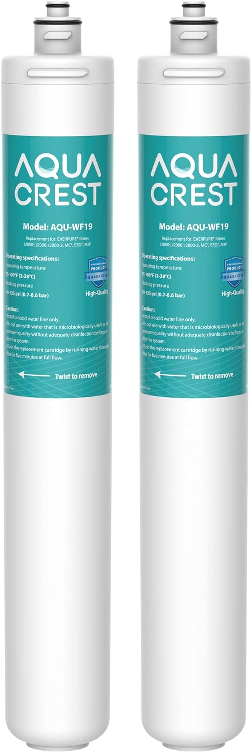 2 Pack Under Sink Water Filter Replacement Cartridge I859433