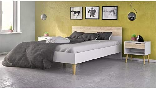 White and Oak Nightstand W88322