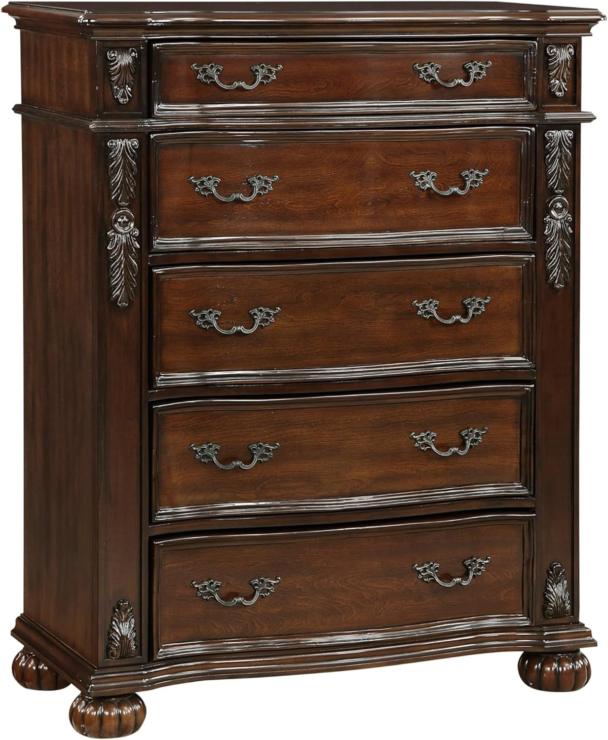 Cherry Finish 5 Drawer Chest P778001