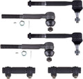 6-Piece Outer Inner Tie Rods and Adjusting Sleeves B994354