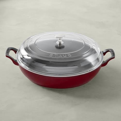 Enameled Cast Iron Everything Pan 3 1/2-Qt. Cranberry V892