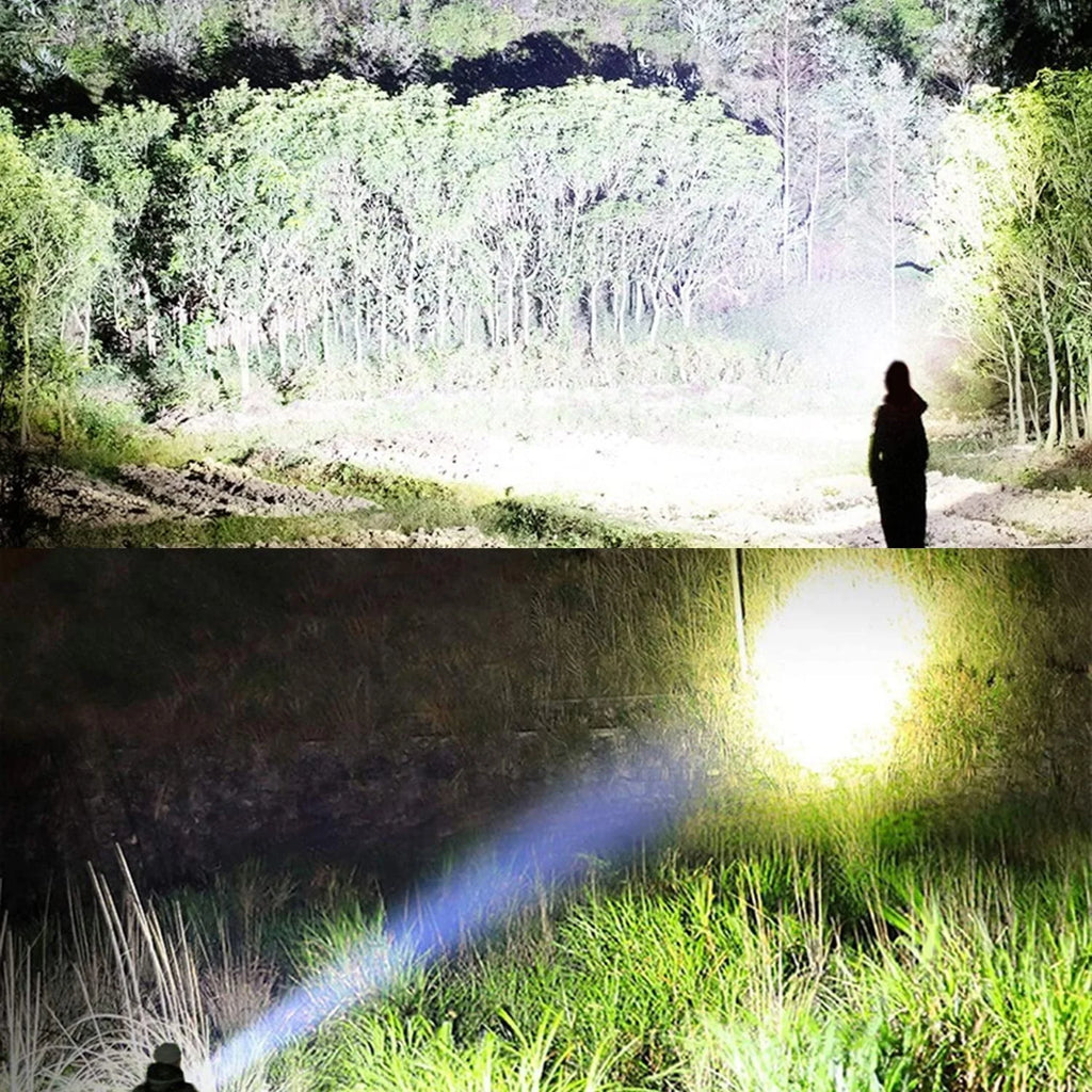 100000 High Lumens Usb Rechargeable Waterproof Flashlight K785