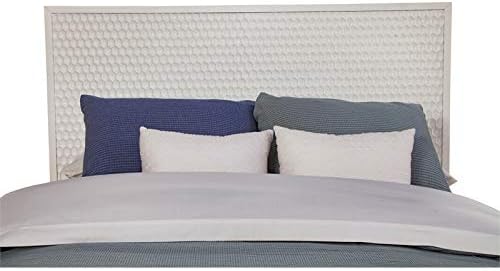 White Pearl California King Wood Headboard K390