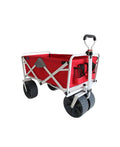 Collapsible Folding All Terrain Beach Wagon Red and Grey H269783