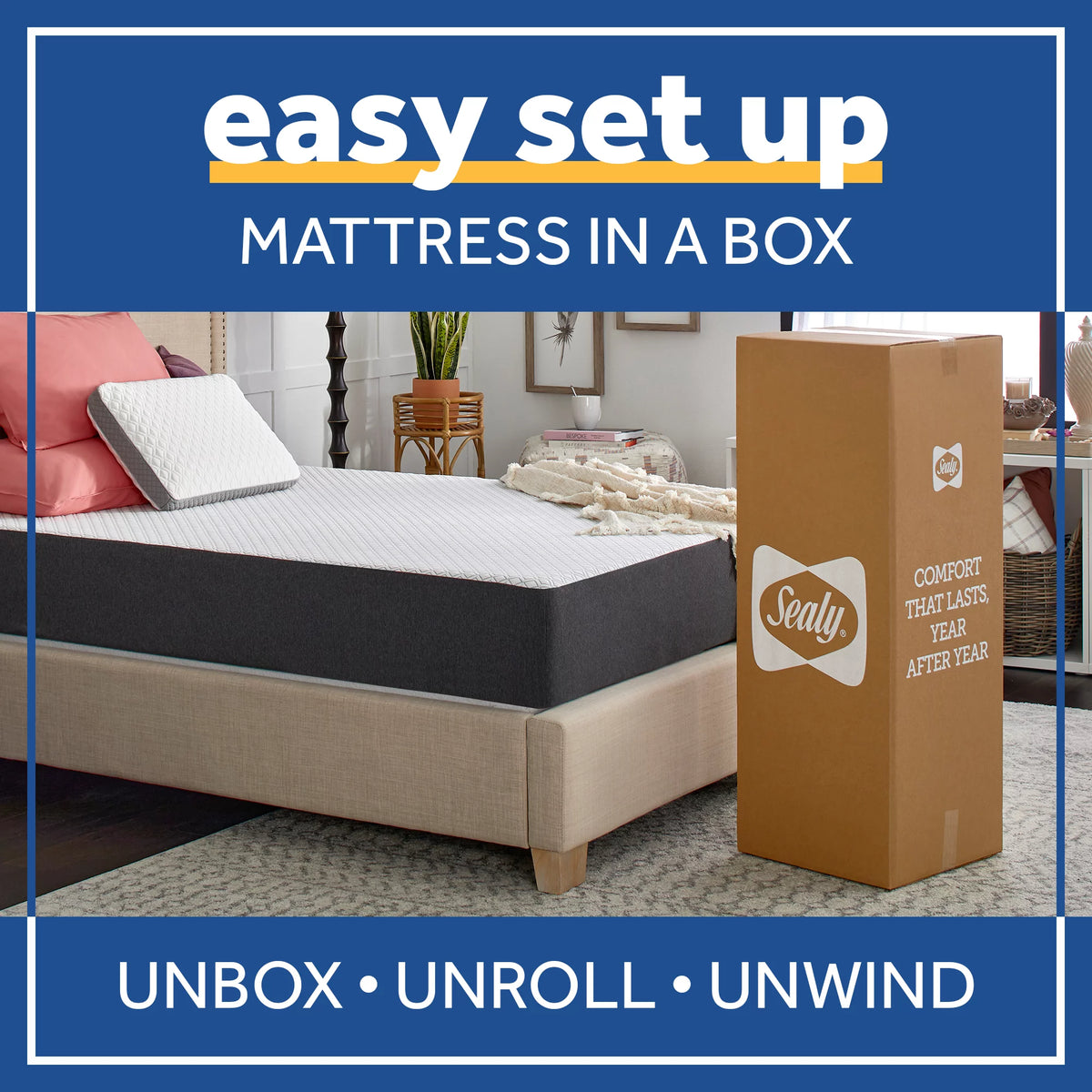 Queen Gel Memory Foam Mattress H981564