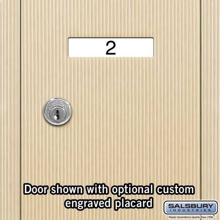 Vertical Mailbox - 3 Doors - Sandstone - Surface Mounted M6856