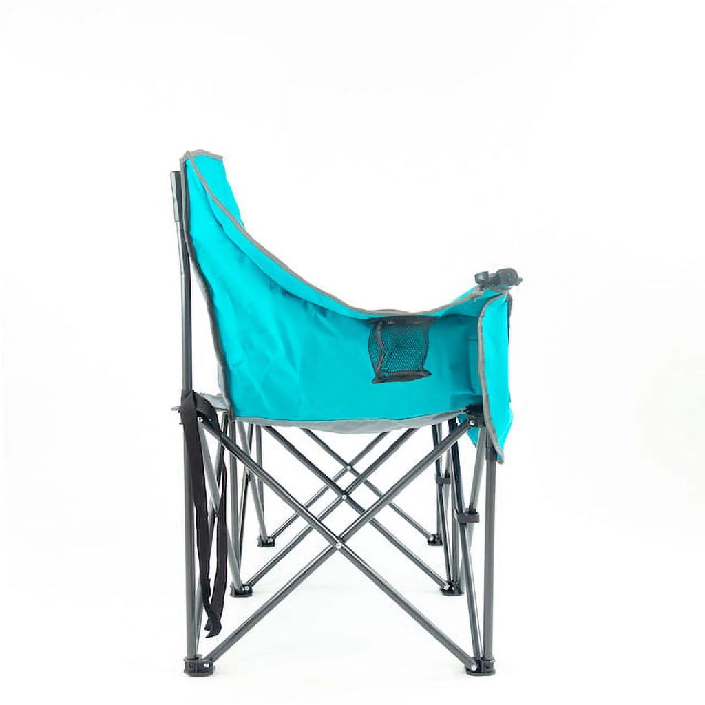 Teal Gray Two Seat Loveseat V49315