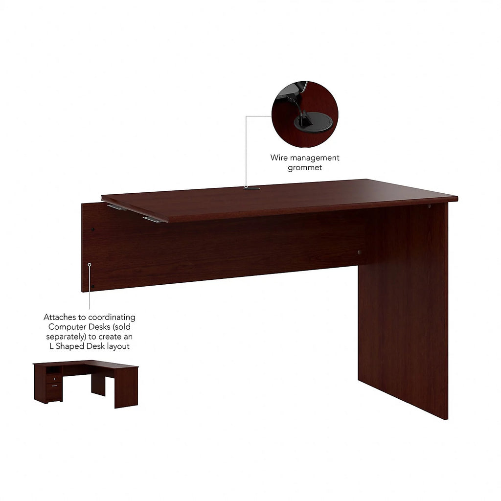 Engineered Wood Desk Return in Harvest Cherry B5272