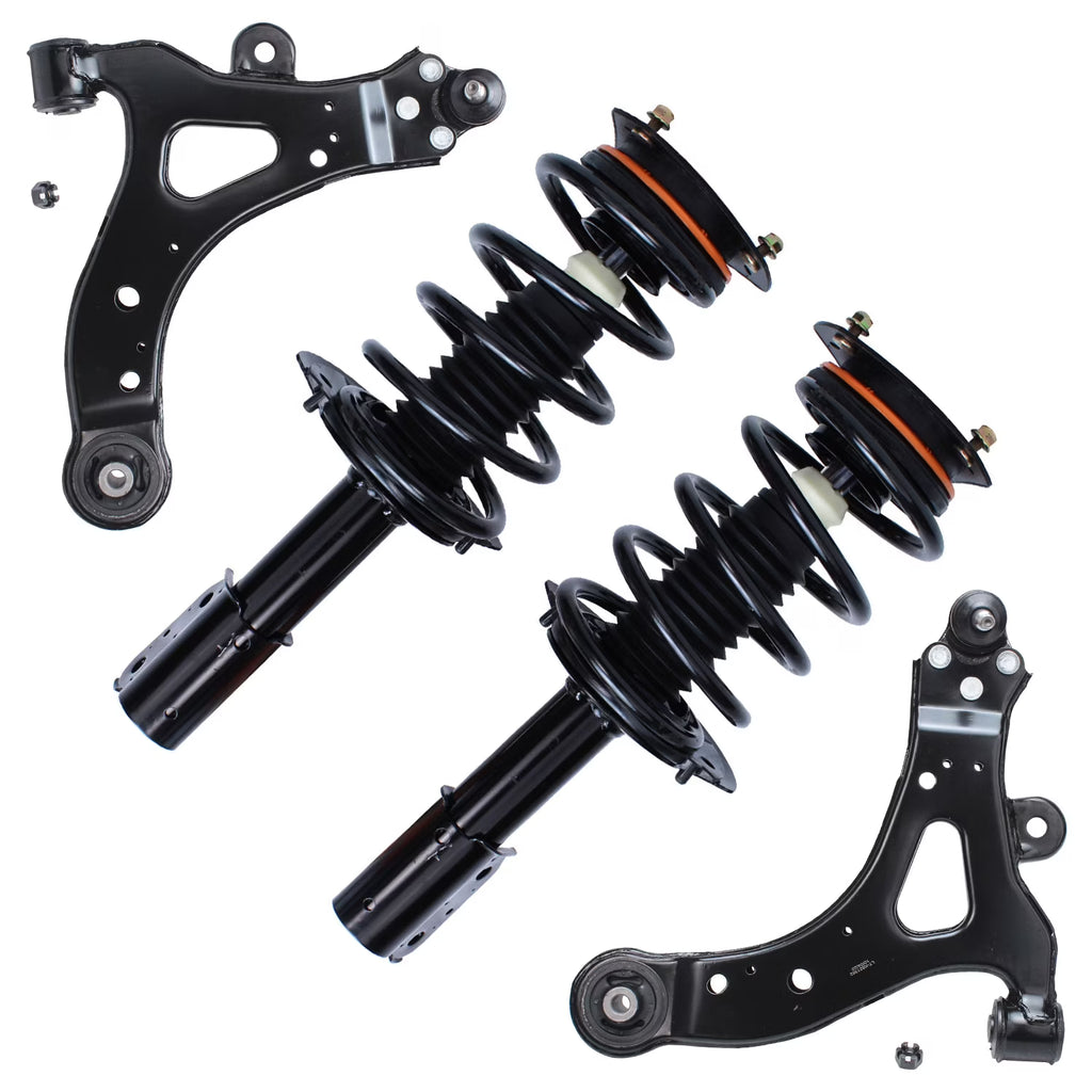 Front Struts + Lower Control Arms w/ Ball Joints Replacement 4pc Set V78411