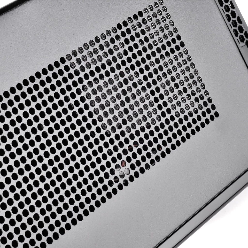 Black Ultra Compact Mini-ITX Computer Case with Mesh Front Panel F671