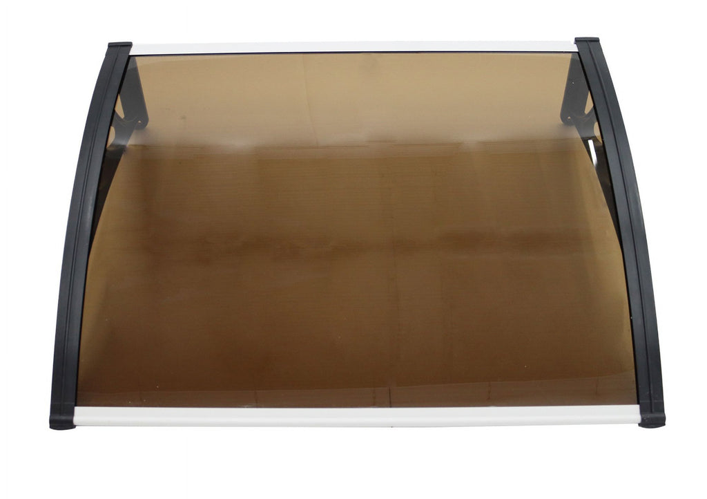 30"*40" Polycarbonate Awning Dark Brown W199387