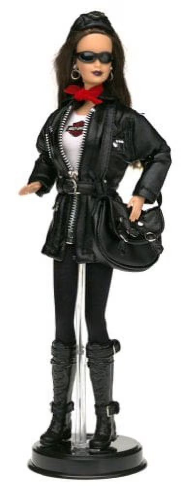 Brunette Barbie Doll Motorcycle W3469