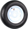 Radial Trailer Tire and Rim ST205/75R15 LRD 15X5 5-4.5 White Spoke Wheel M538627