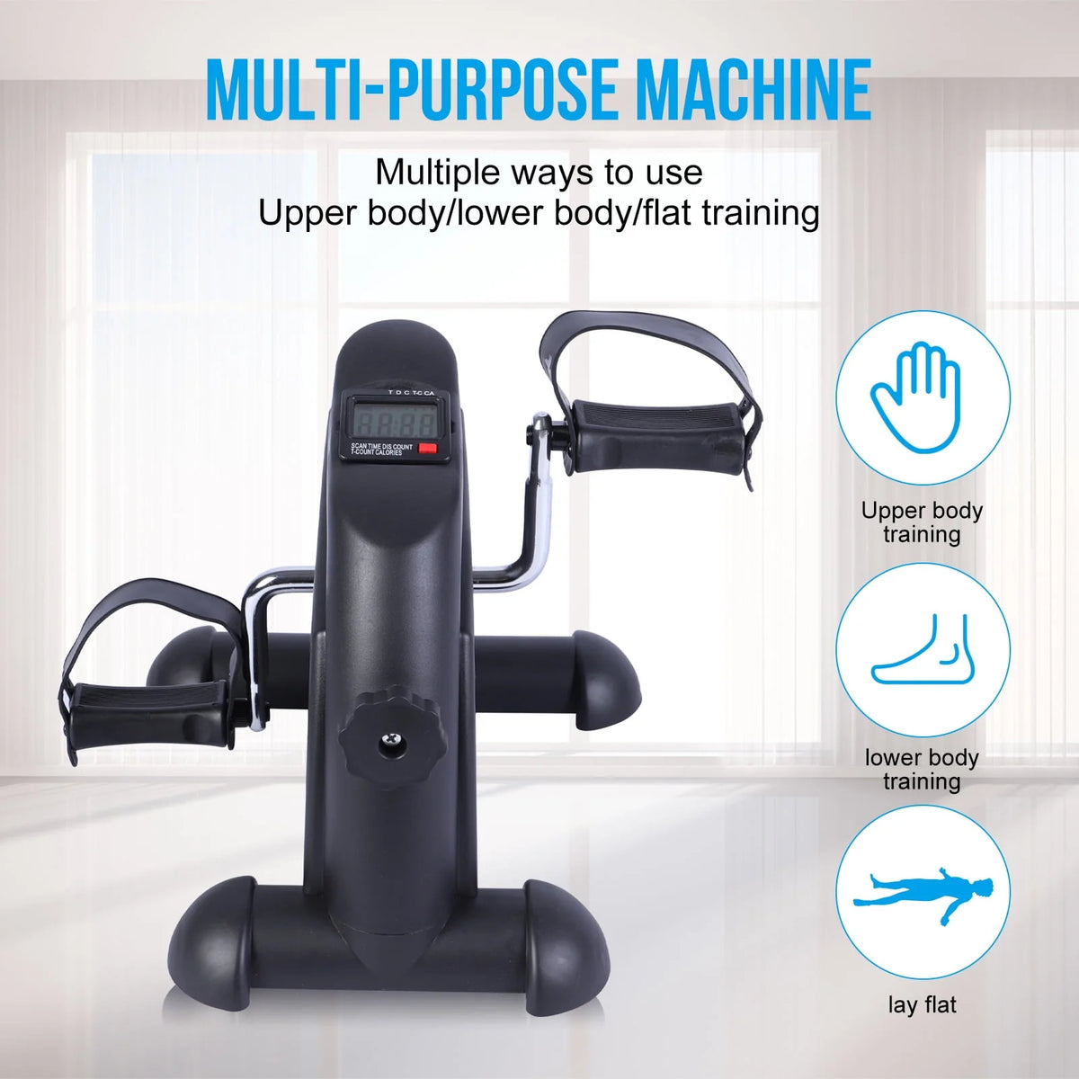 Mini Multi-Functional Stepper Exercise Bike with LCD Screen E768